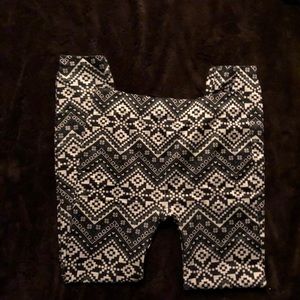 Black and white leggings